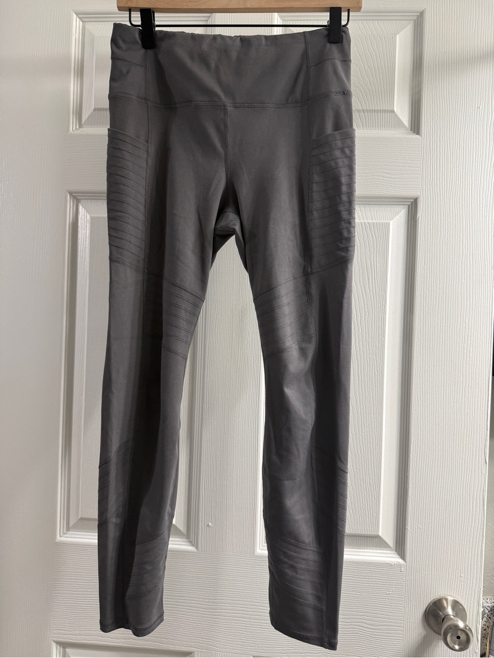 Active Life Charcoal Ribbed High-Waist Leggings